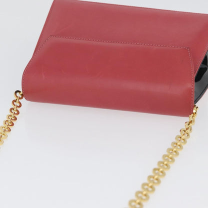 Salvatore Ferragamo Vintage Chain Leather, Pink, Leather, Shoulder Bag