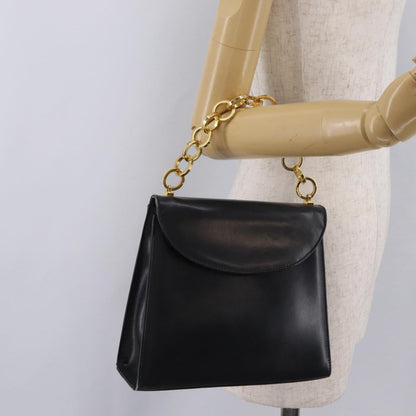 Salvatore Ferragamo Vintage Top handle Leather, Black, Leather, Handbag