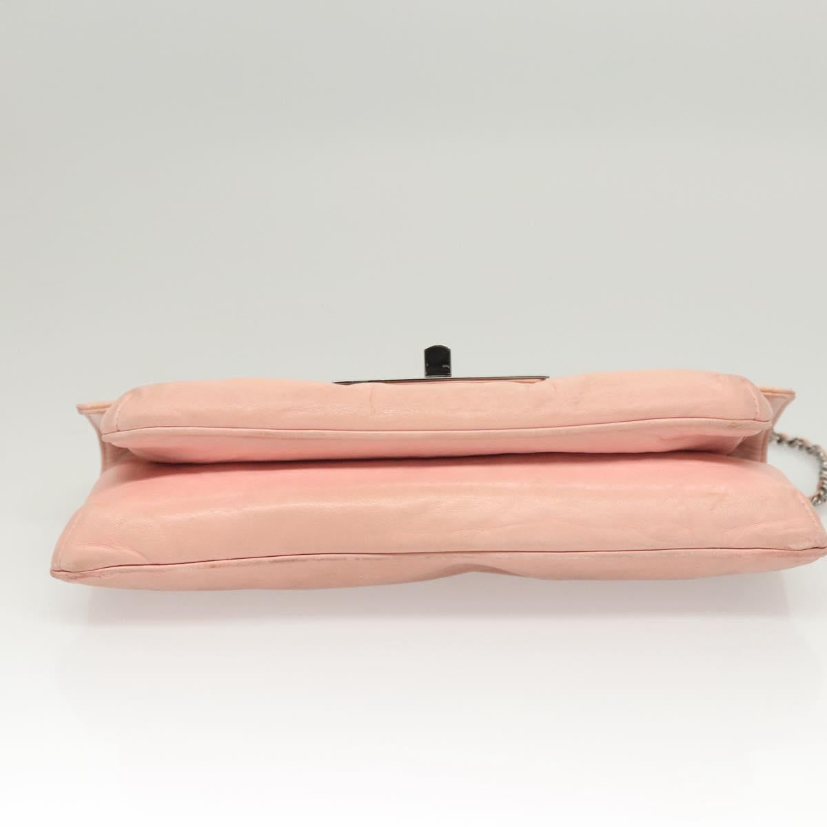 Chanel Chocolate Bar Mademoiselle Flap Bag Quilted Leather, PINK, LEATHER, Shoulder bag