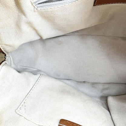 Burberry Orchard Haymarket Coated Canvas, Brown, Canvas, Handbag