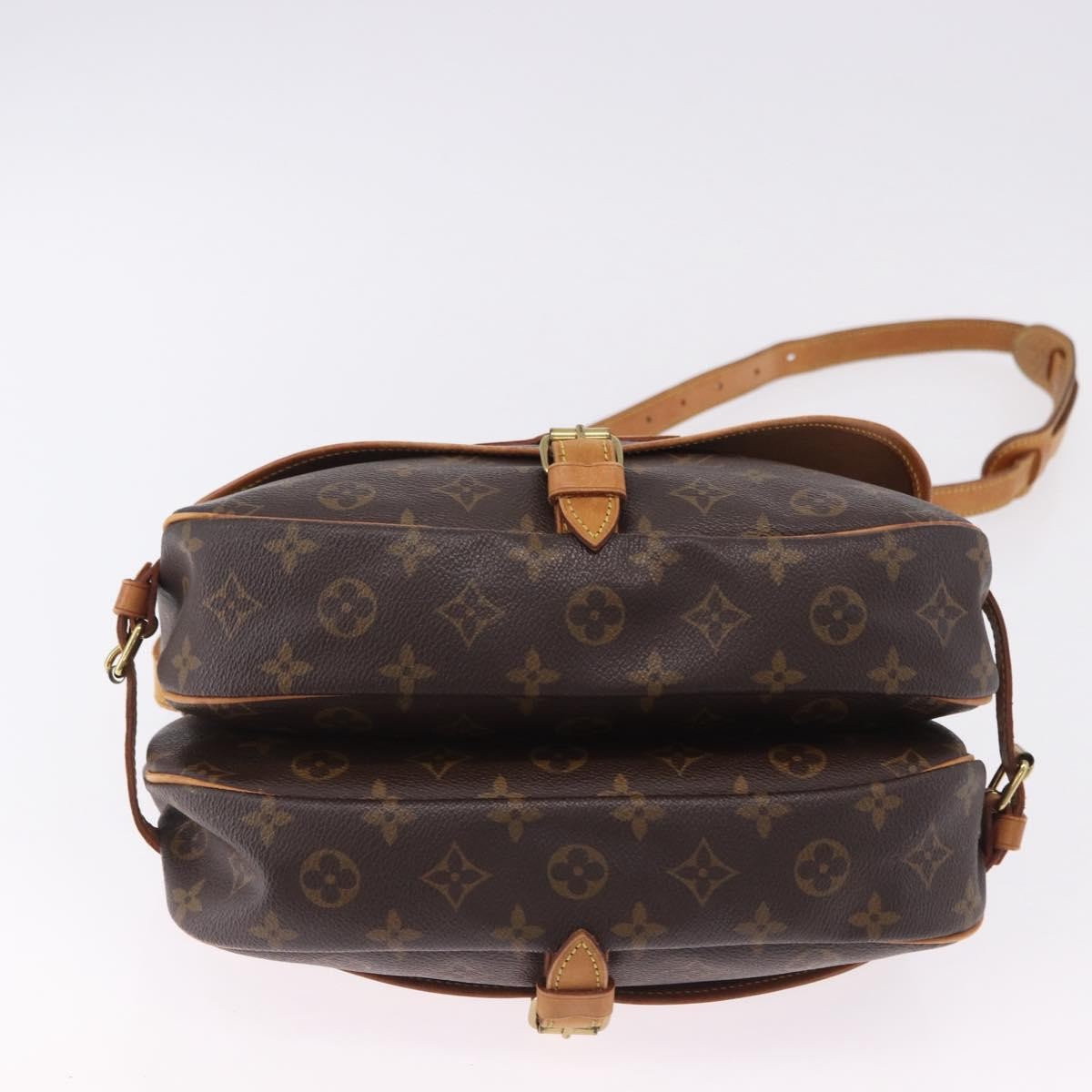 Louis Vuitton Saumur Monogram, Brown, Canvas, Shoulder Bag