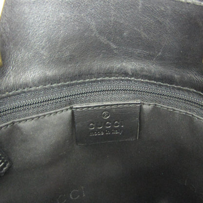 Gucci Vintage Bucket Shopping GG Canvas, Black, Canvas, Tote Bag