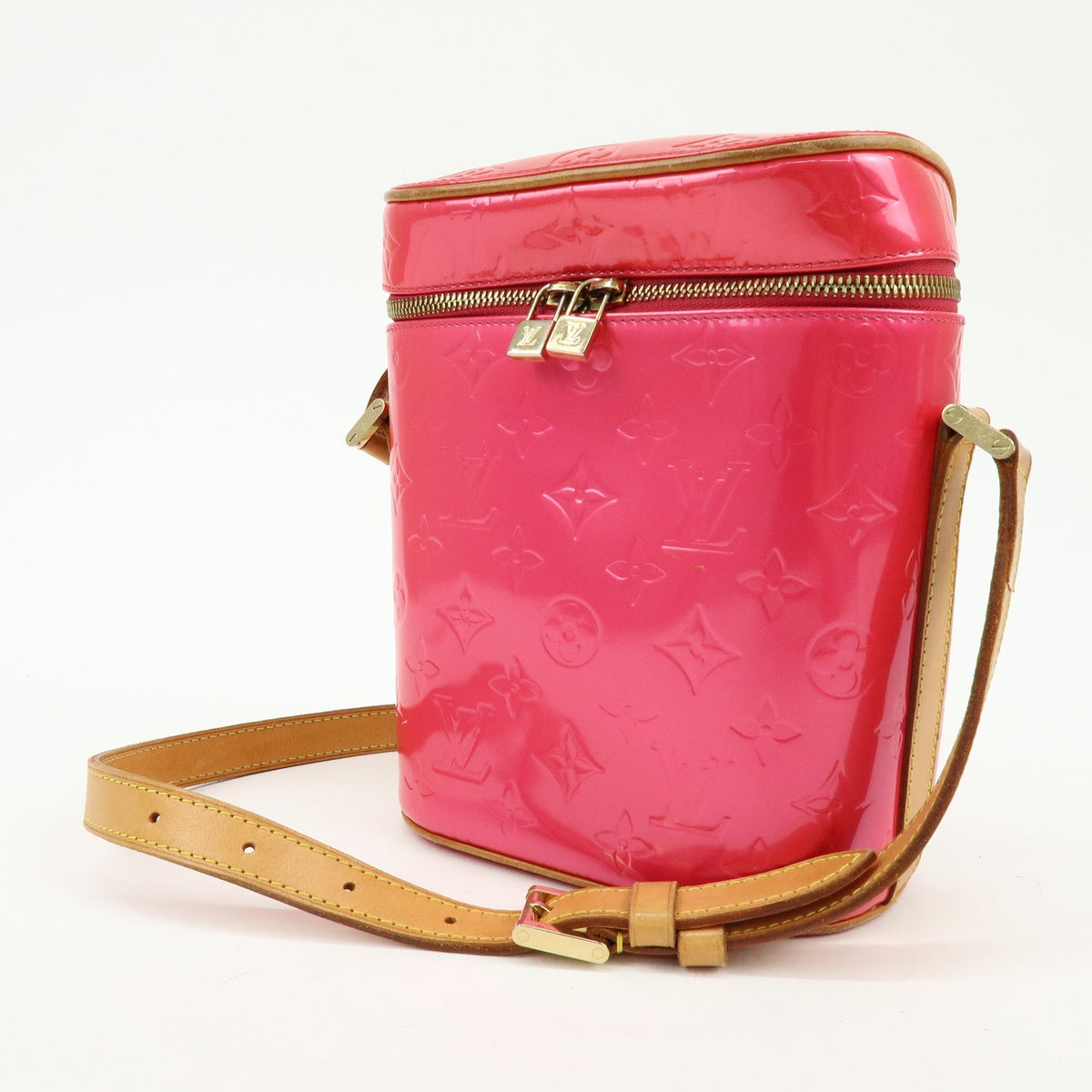 Louis Vuitton Sullivan Monogram Vernis, Pink, Patent Leather, Shoulder Bag