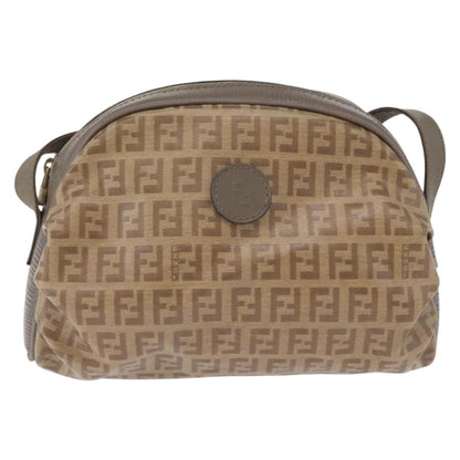 Fendi Shoulder Zucchino Canvas, Beige, Canvas, Shoulder Bag