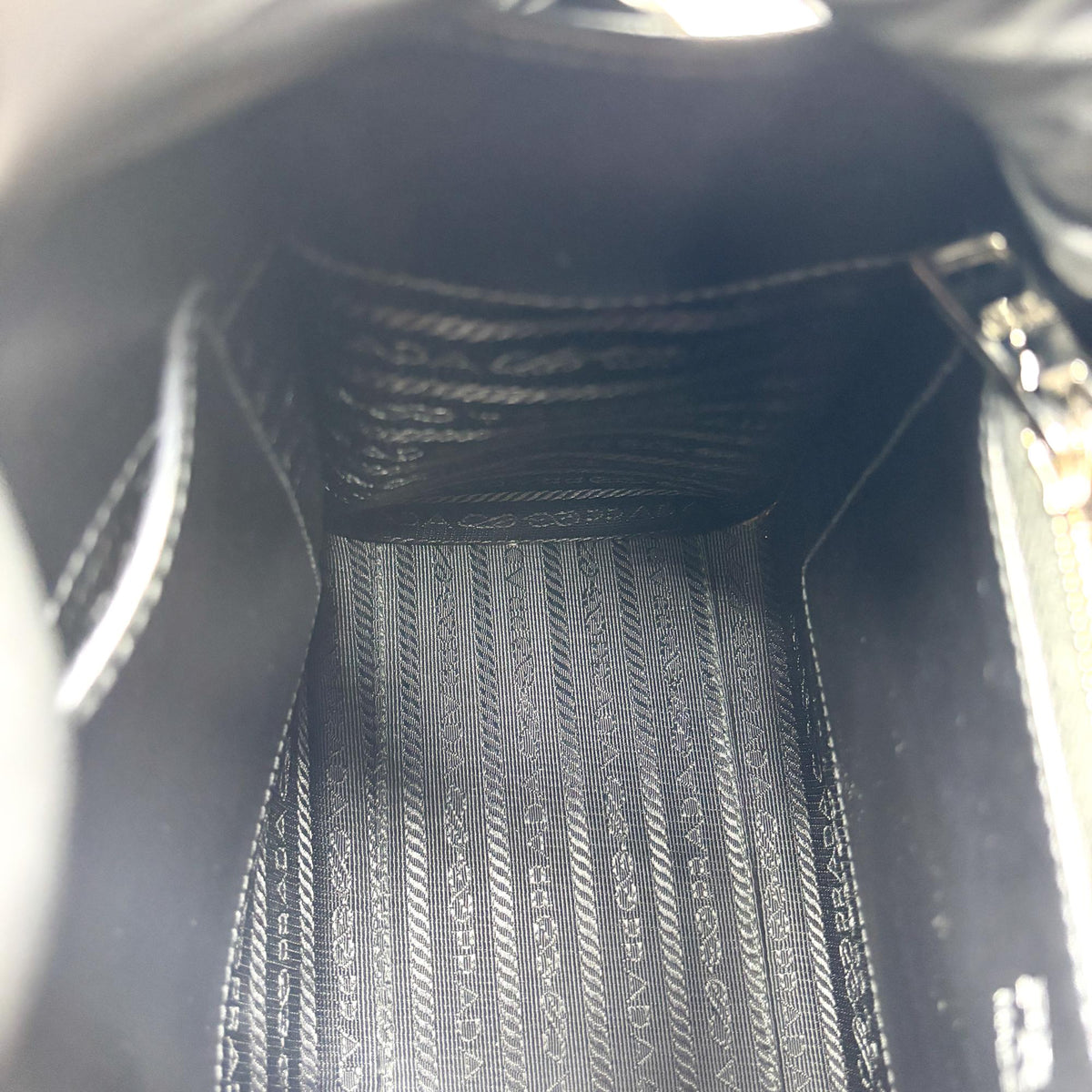 Prada Monochrome Saffiano Leather, Navy, Leather, Tote Bag
