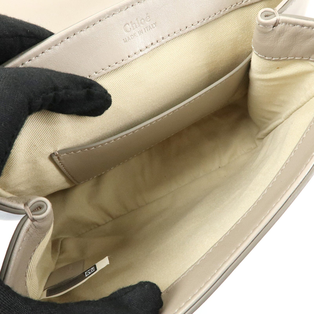 Chloe C Shoulder Bag Leather, Gray, Leather, Shoulder Bag