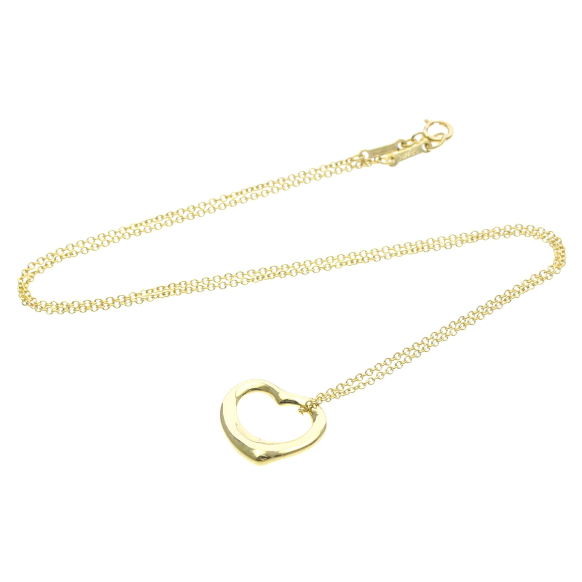Tiffany & Co. Elsa Peretti Open Heart Pendant 18K Yellow Gold, Gold, Yellow Gold, Necklace