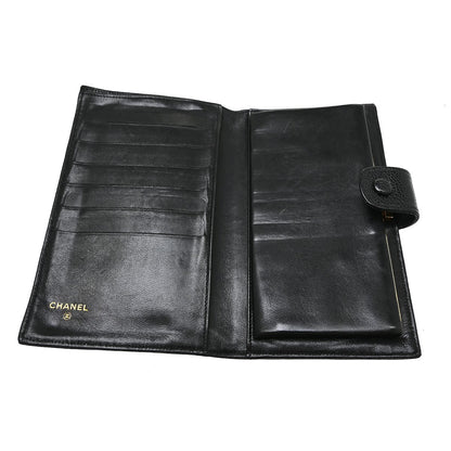 Chanel Timeless CC French Caviar, Black, Leather, Wallet