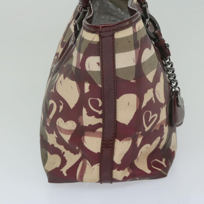 Burberry Open Nova Check Heart Coated Canvas, Multicolour, Canvas, Tote Bag