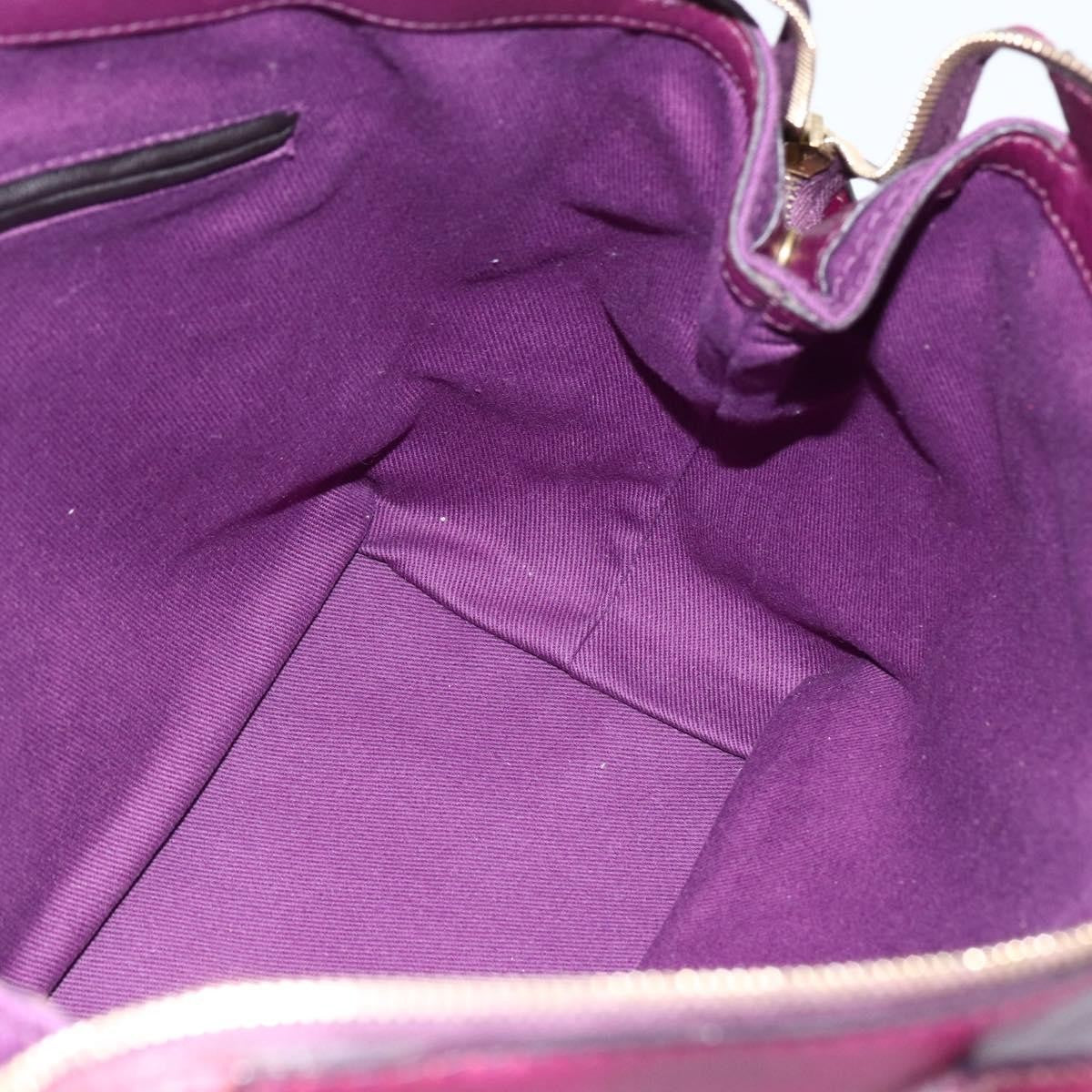 Saint Laurent Bicolor Muse Two Cabas Leather, Purple, Leather, Tote Bag