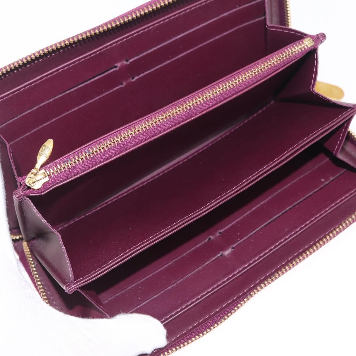 Louis Vuitton Zippy Monogram Vernis, Purple, Patent Leather, Wallet