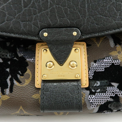 Louis Vuitton Carrousel Fleur De Jais Monogram Canvas, Multicolour, Canvas, Handbag