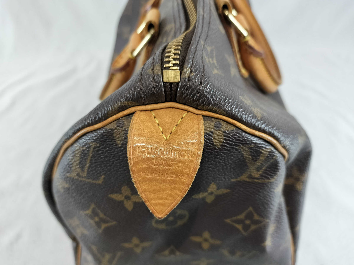 Louis Vuitton Speedy Monogram Canvas, Brown, Canvas, Handbag