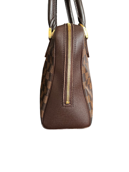 Louis Vuitton Brera Damier Ebene, Brown, Leather, Handbag