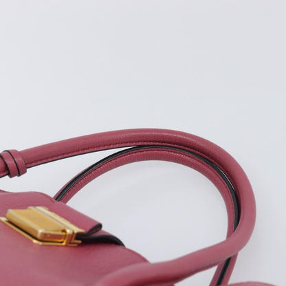 Miu Miu Madras Convertible Compartment Leather, Pink, Leather, Tote Bag