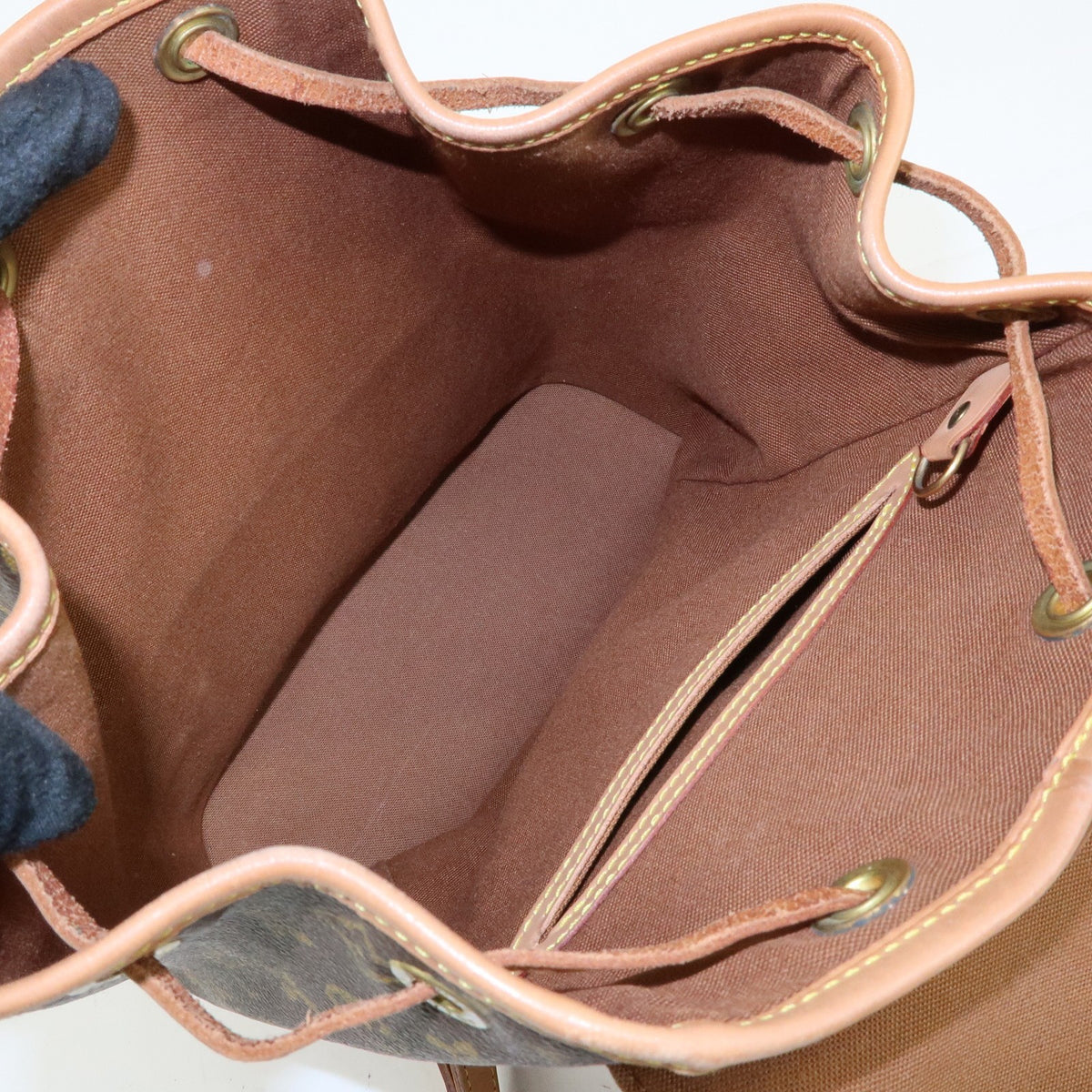 Louis Vuitton Vintage Montsouris Monogram Canvas, Brown, Canvas, Backpack