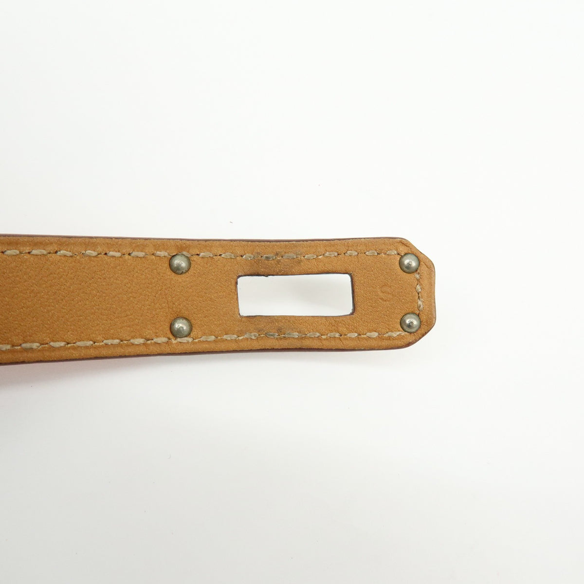 Hermes Kelly Double Tour Leather, Orange, Leather, Bracelet