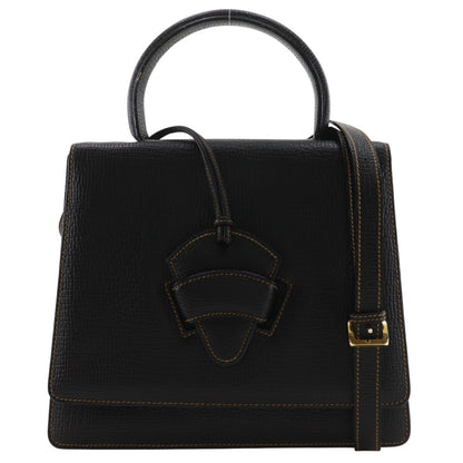 Loewe Barcelona Dome Top Handle Leather, Black, Leather, Handbag