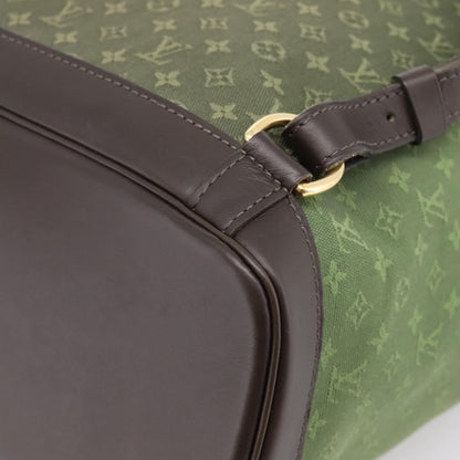 Louis Vuitton Vintage Montsouris Mini Lin, Khaki, Canvas, Backpack