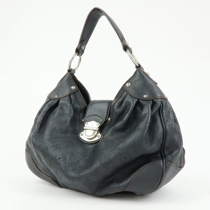 Louis Vuitton Solar Mahina Leather, Black, Leather, Handbag