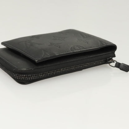 Louis Vuitton Hybrid Monogram Shadow Leather, Black, Leather, Wallet