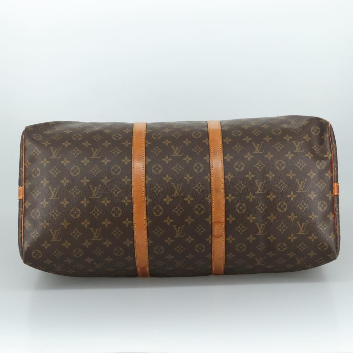 Louis Vuitton Keepall Bag Monogram Canvas, BROWN, CANVAS, Travel bag