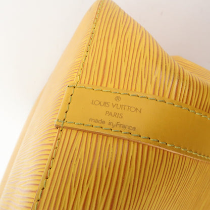 Louis Vuitton Petit Noe Epi Leather, Yellow, Leather, Handbag