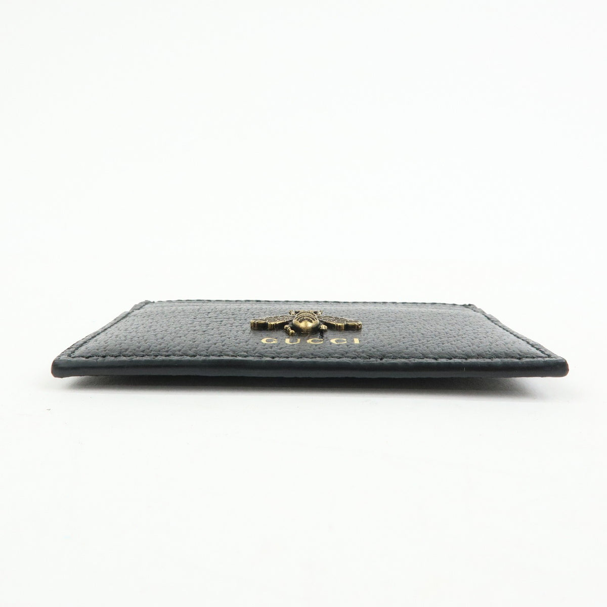 Gucci Animalier Card Holder Leather, Black, Leather, Card Holder