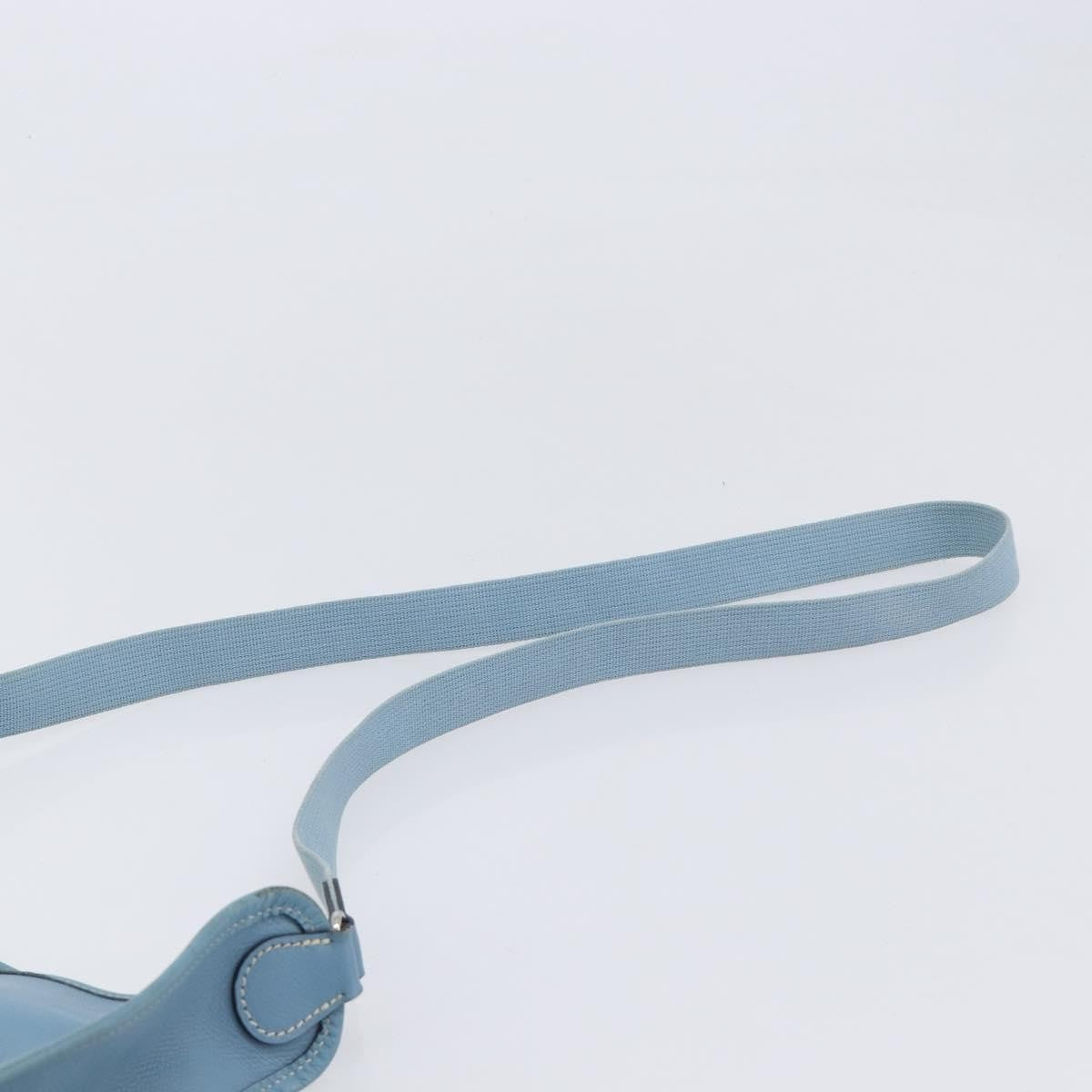 Hermes Vespa Courchevel, Blue, Leather, Shoulder Bag