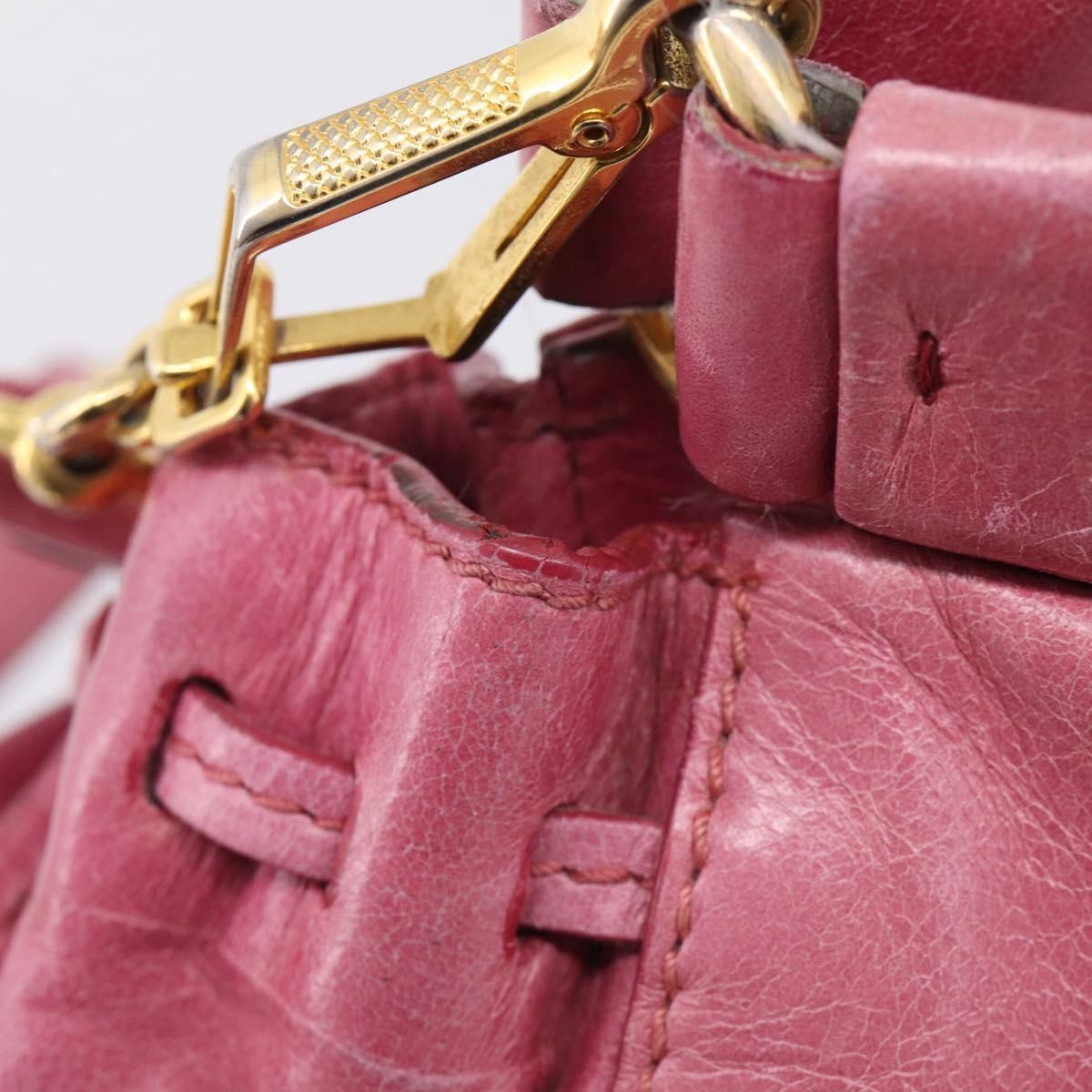 Miu Miu Vitello Lux Leather, Pink, Leather, Handbag