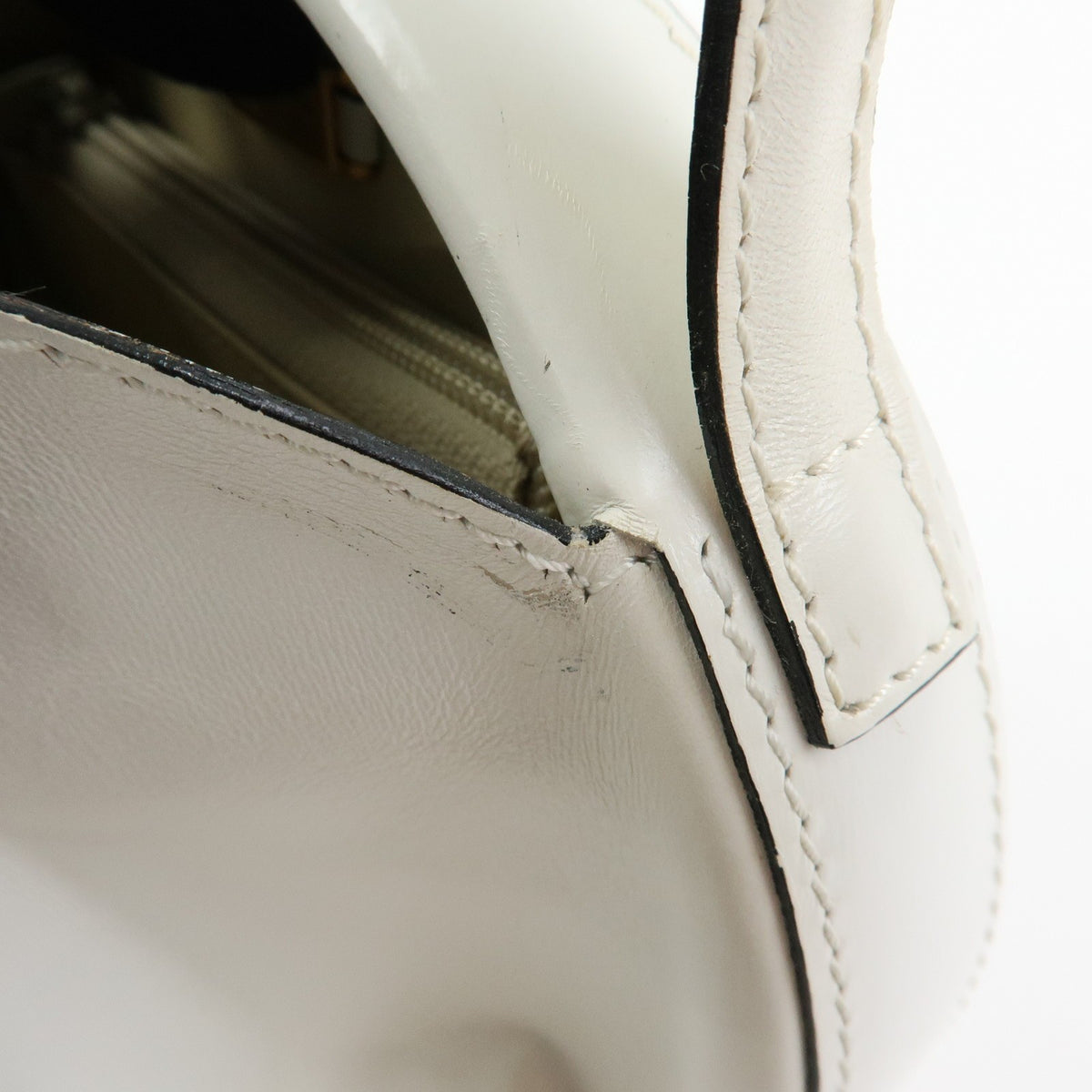Loewe Vintage Leather, White, Leather, Shoulder Bag