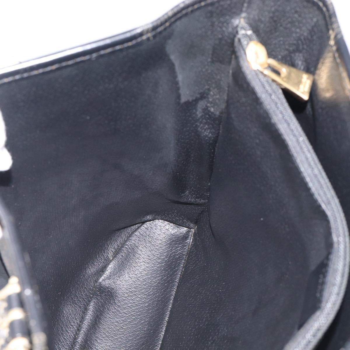 Celine C Macadam Tote PVC leather/ Macadam canvas, Black, Canvas, Shoulder Bag