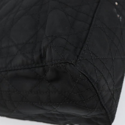 Christian Dior Vintage Lady Dior Bag Cannage Quilt Nylon, BLACK, NYLON, Handbag