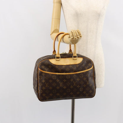 Louis Vuitton Deauville Handbag Monogram Canvas, BROWN, CANVAS, Handbag
