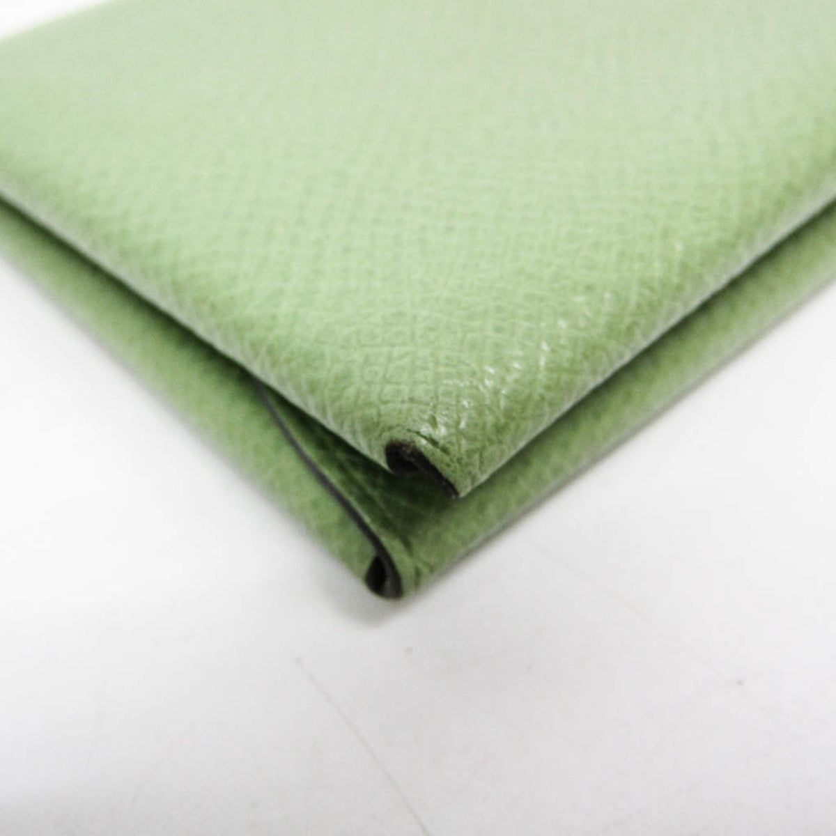 Hermes Calvi Duo Card Holder Epsom, Green, Leather, Card Holder