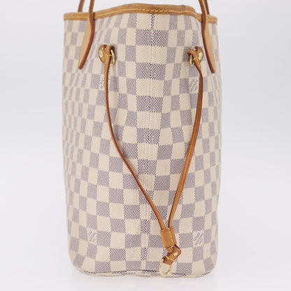 Louis Vuitton Neverfull Damier, White, Canvas, Tote Bag