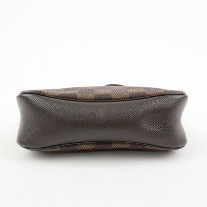 Louis Vuitton Trousse Make Up Damier, Brown, Canvas, Clutch