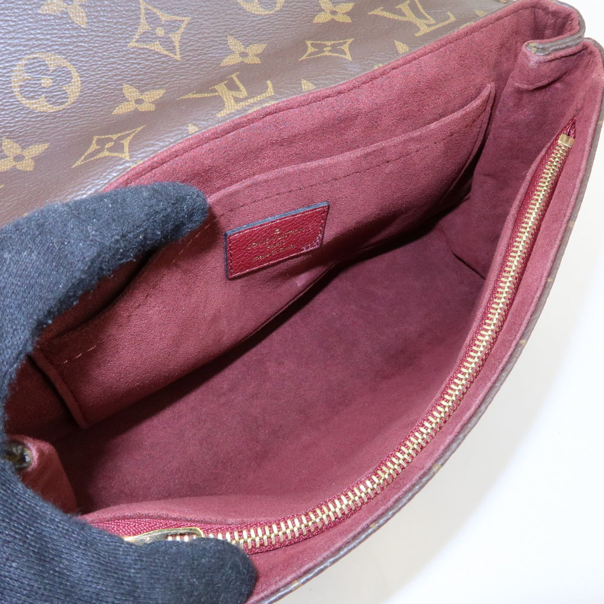 Louis Vuitton Saint Placide Monogram Canvas and Leather, Brown, Canvas, Handbag
