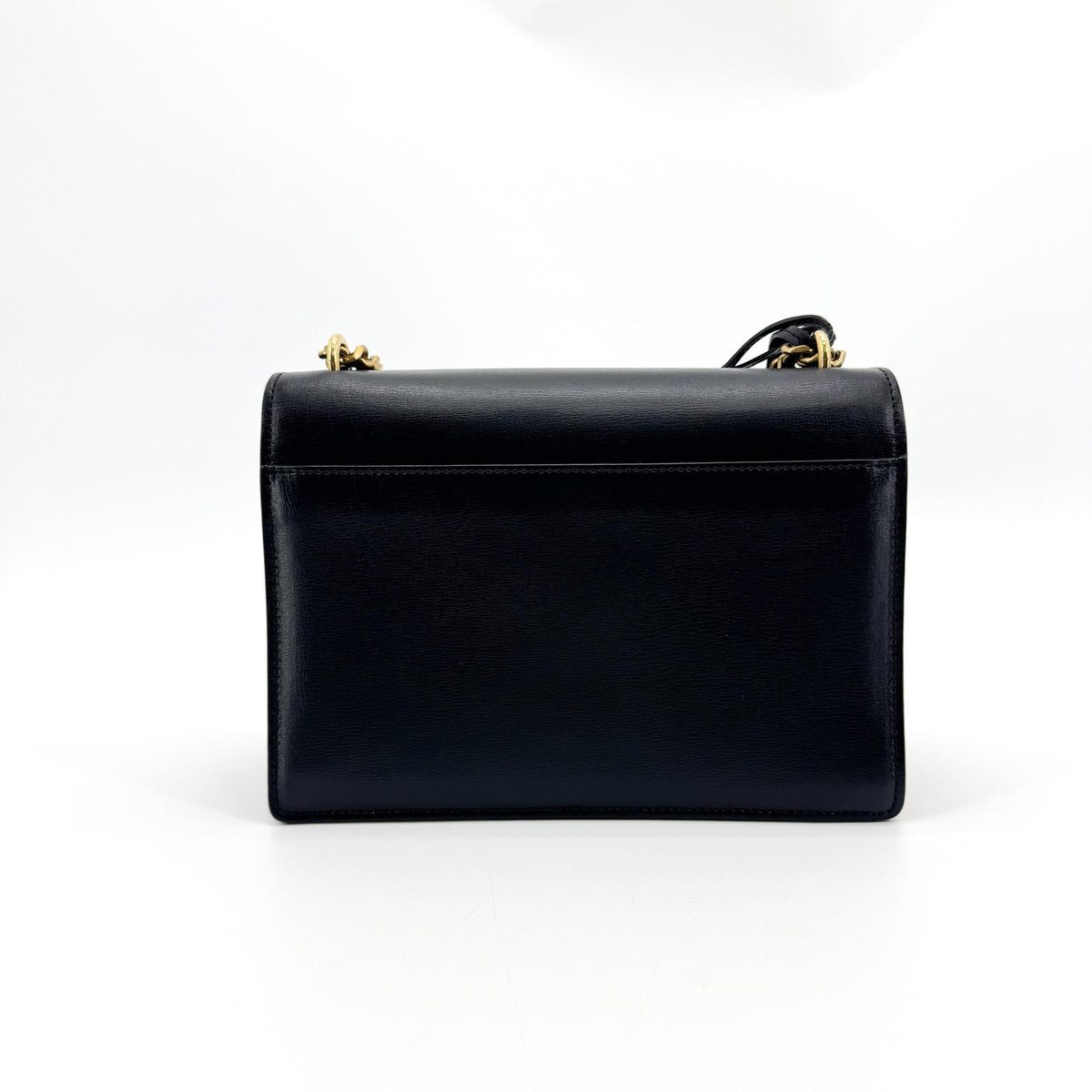 Saint Laurent Sunset Leather, Black, Calfskin, Crossbody Bag
