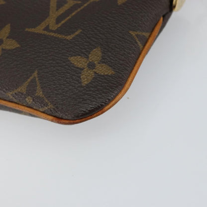 Louis Vuitton Milla Pochette Monogram Canvas, Brown, Canvas, Clutch