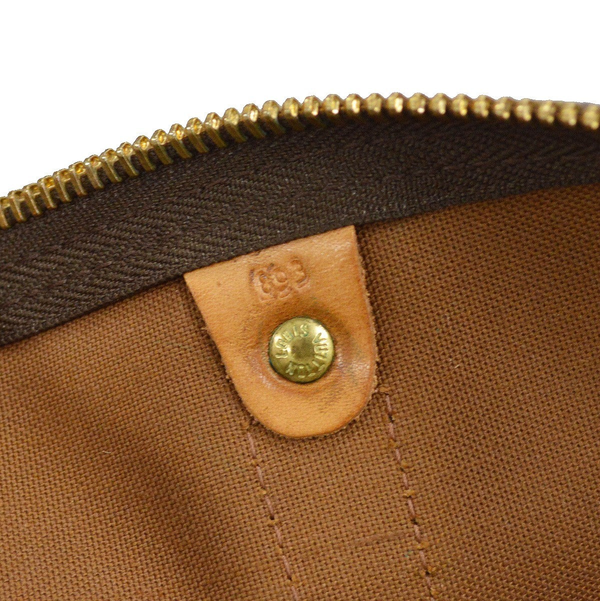 Louis Vuitton Keepall Monogram, Brown, Canvas, Travel Bag