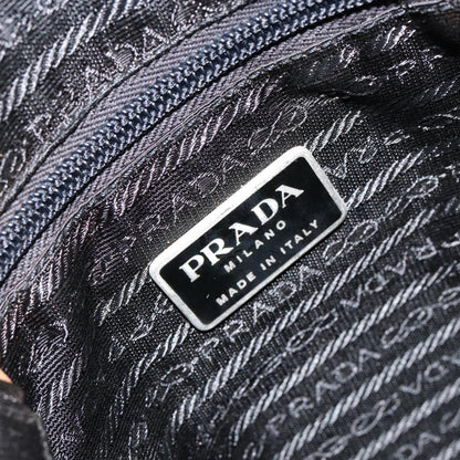 Prada Zip Messenger Tessuto with Leather, Black, Nylon, Handbag