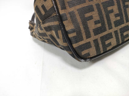 Fendi Mamma Baguette Shoulder Bag Zucca Canvas, Brown, Canvas, Handbag