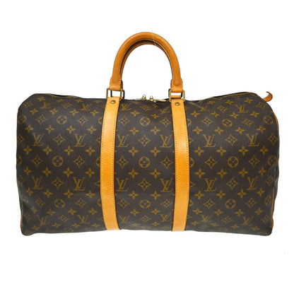Louis Vuitton Keepall Monogram Canvas, Brown, Canvas, Travel Bag