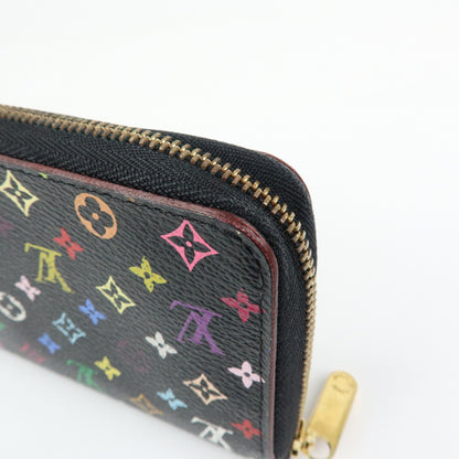Louis Vuitton Zippy Coin Purse Monogram Multicolor, Black, Canvas, Wallet