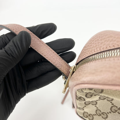 Gucci Bree Disco GG Canvas with Leather, Brown, Canvas, Crossbody Bag