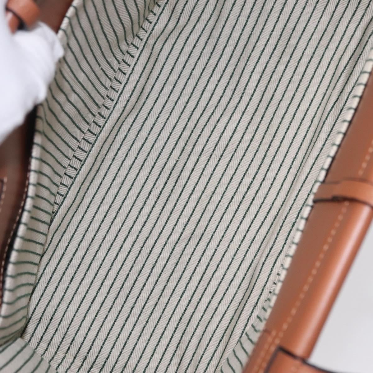 Loewe Cushion Canvas, Green, Canvas, Tote Bag