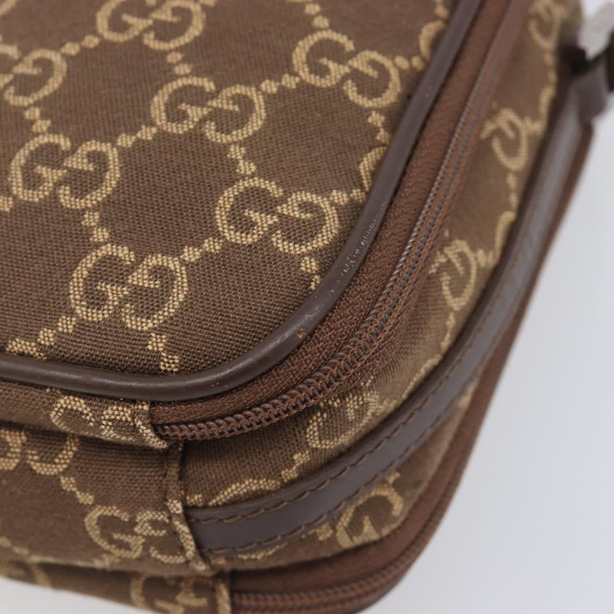 Gucci Crossbody Canvas, Brown, Canvas, Crossbody Bag