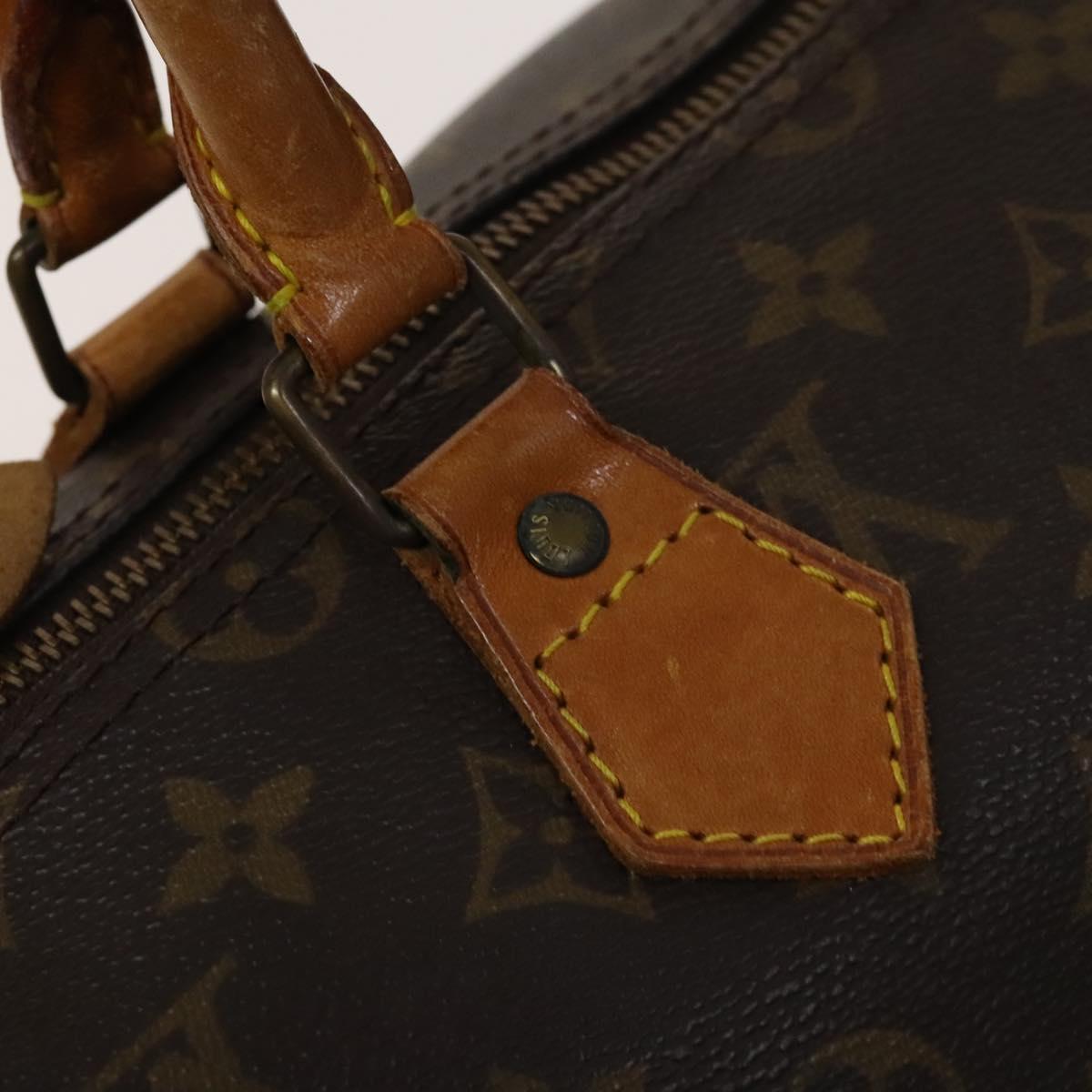 Louis Vuitton Speedy Handbag Monogram Canvas, BROWN, CANVAS, Handbag