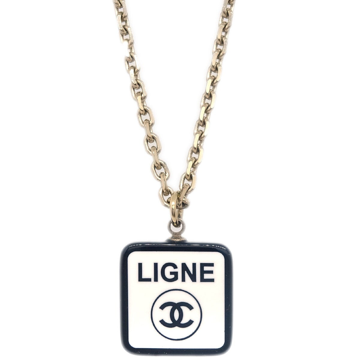 Chanel CC No.5 Pendant Metal, Gold, Gold Plated, Necklace